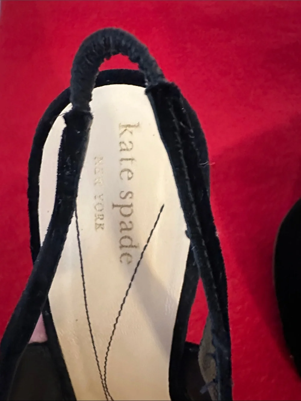 Black Velvet Peep-Toe Slingback Heels